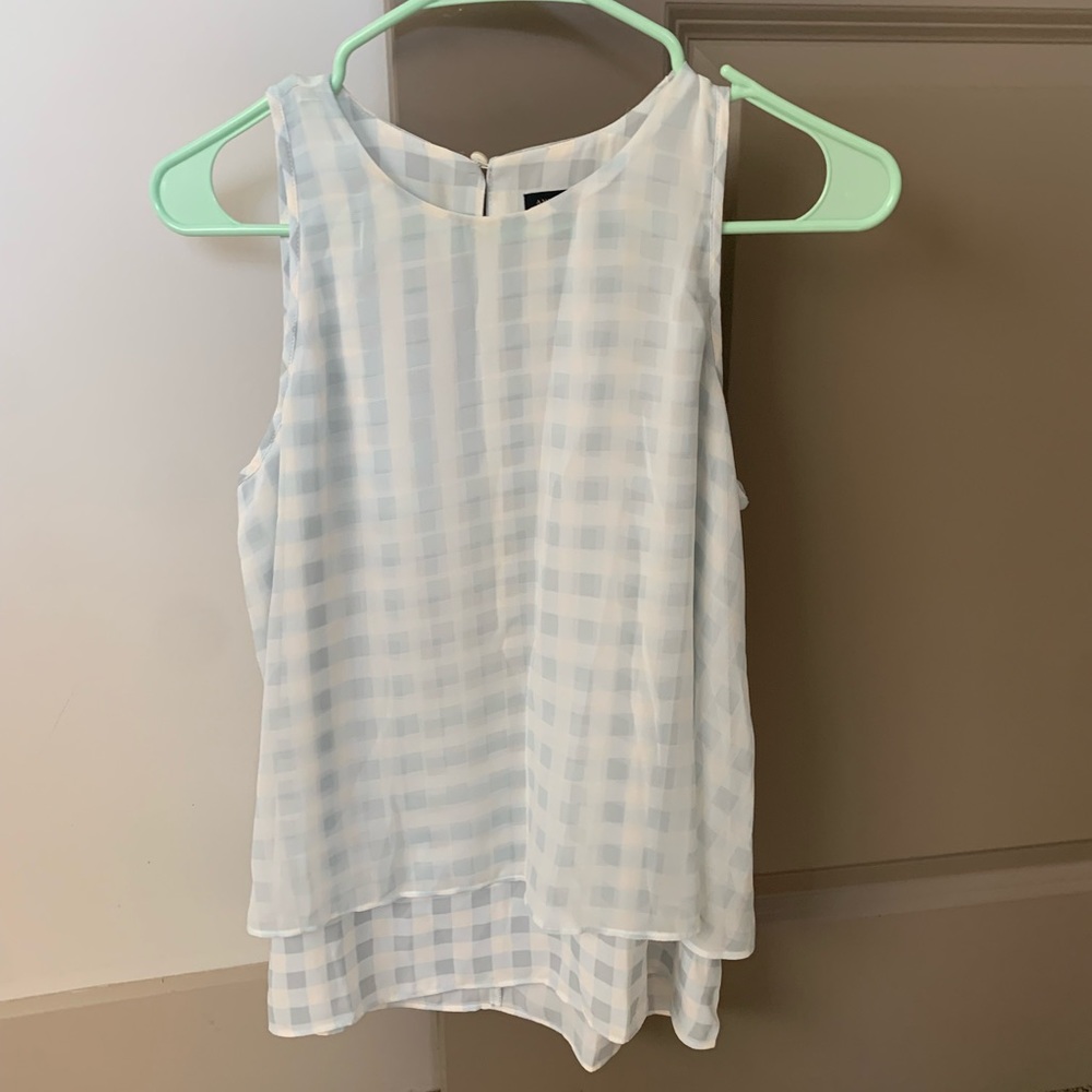 Ann Taylor Blue and White Top